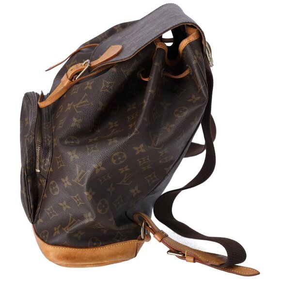 Louis Vuitton Montsouris GM Monogram Backpack M51135 Brown Canvas - Picture 4 of 11